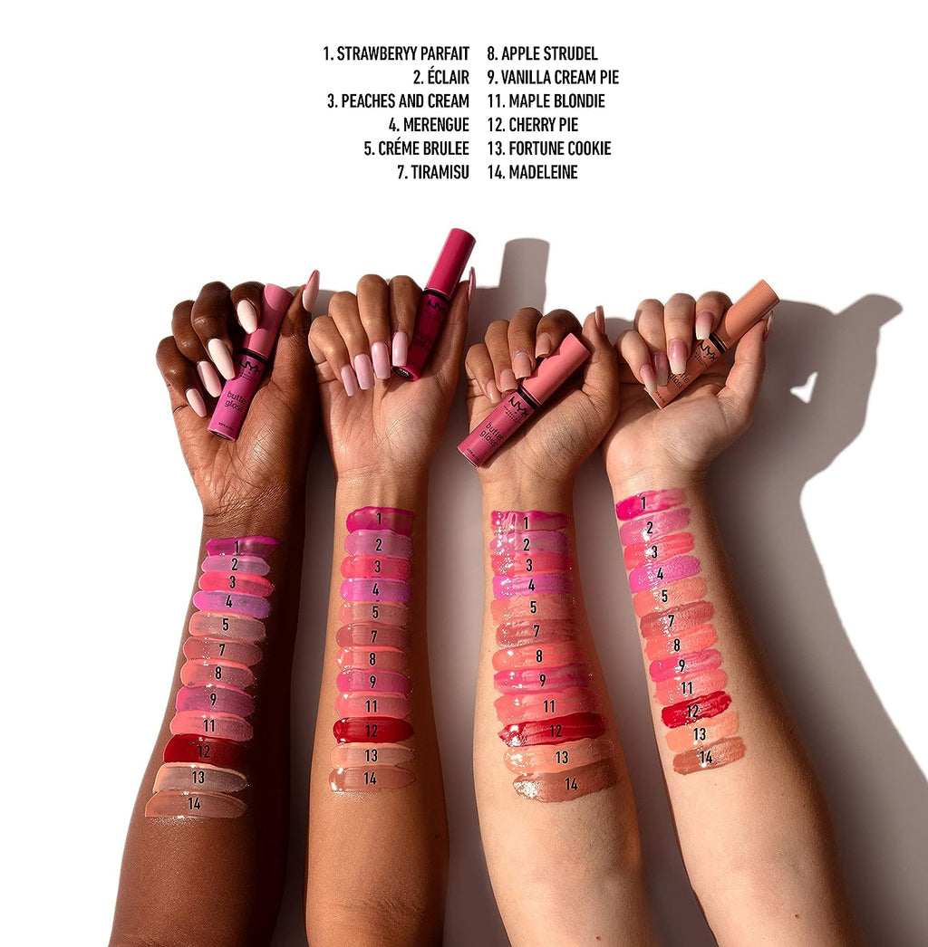 NYX PROFESSIONAL MAKEUP Butter Gloss, Non-Sticky Lip Gloss - Peaches &amp; Cream (Pink Coral)