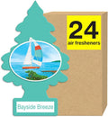 LITTLE TREES Air Fresheners Car Air Freshener. Hanging Tree Provides Long Lasting Scent for Auto or Home. Bayside Breeze, 24 Air Fresheners