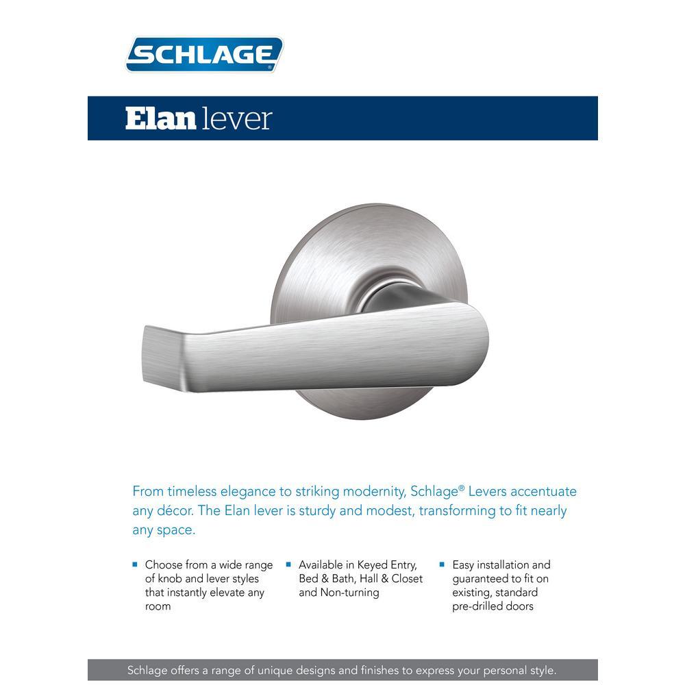 Elan Series Satin Chrome Dummy Door Lever
