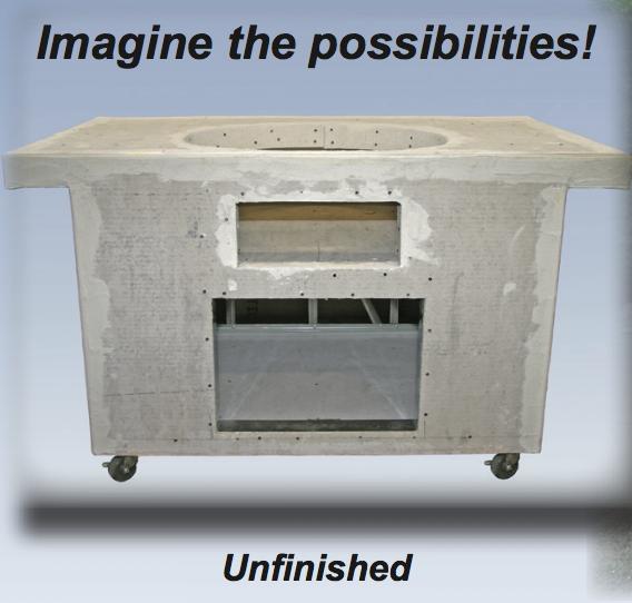 Grills Portable Island for  Oval XL  Unfinished