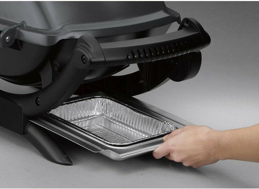 Portable Tabletop Grill Burner Propane Electrical -In Aluminum Blue