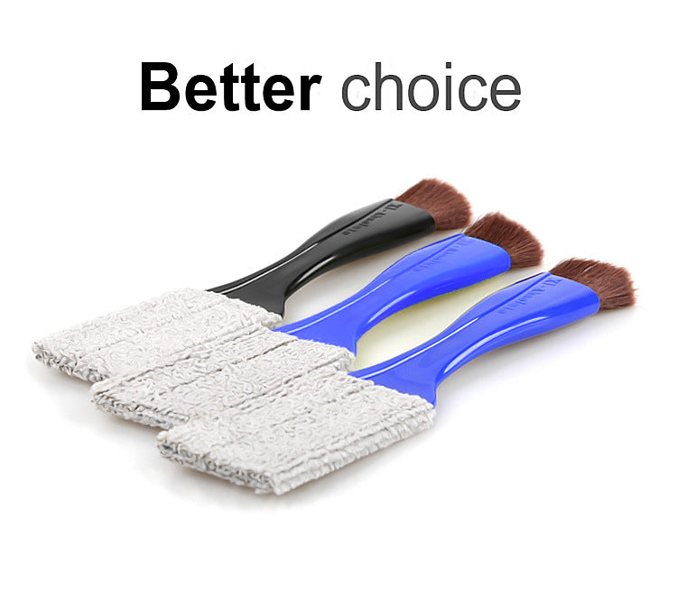 Effortlessly Clean Your Car's Interior with this Soft Brush Air Conditioner Cleaning Tool!