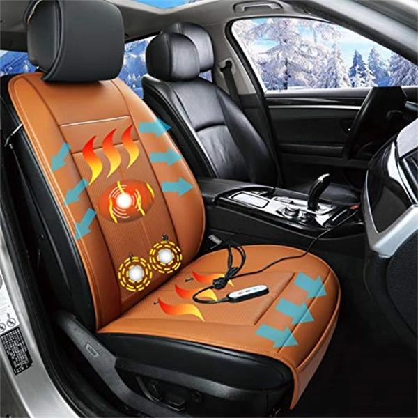 Universal Cooling &amp; Warm Car Seat Cover Heated &amp; Massage Chair Cushion