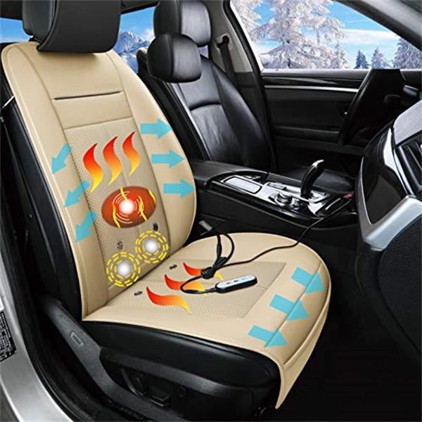 Universal Cooling &amp; Warm Car Seat Cover Heated &amp; Massage Chair Cushion
