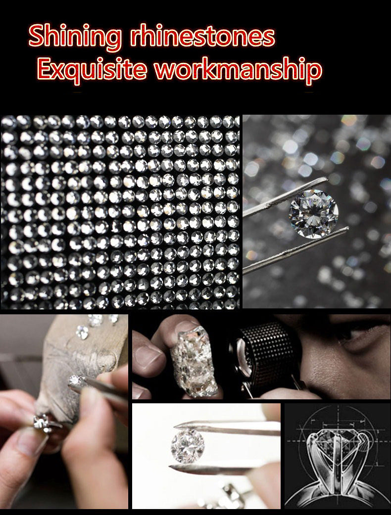 Sparkle And Shine: Universal Artificial Diamond Car Steering Wheel Cover Set