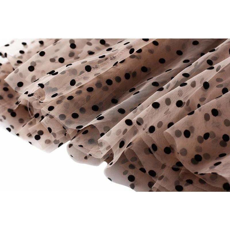 polka dot tulle skirts