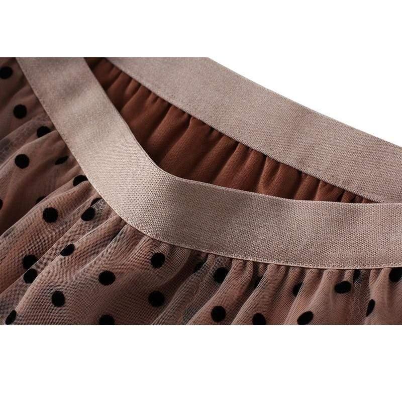polka dot tulle skirts