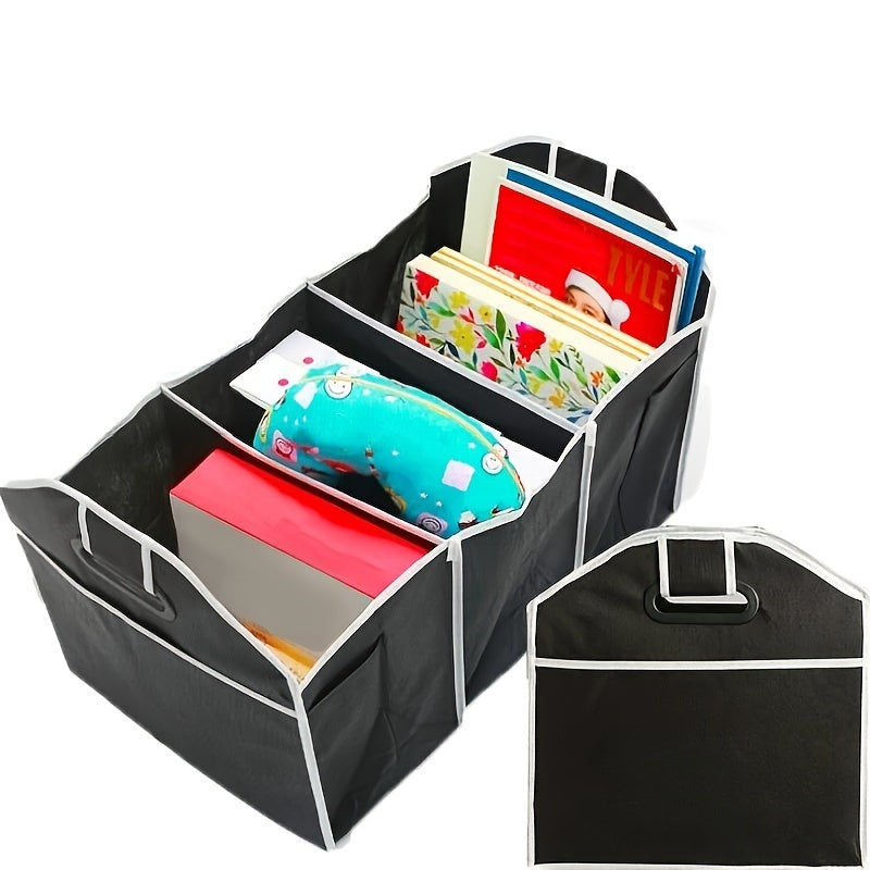 Car Trunk Cargo StoraBag, Foldable Black StoraBox For Car And Trunk