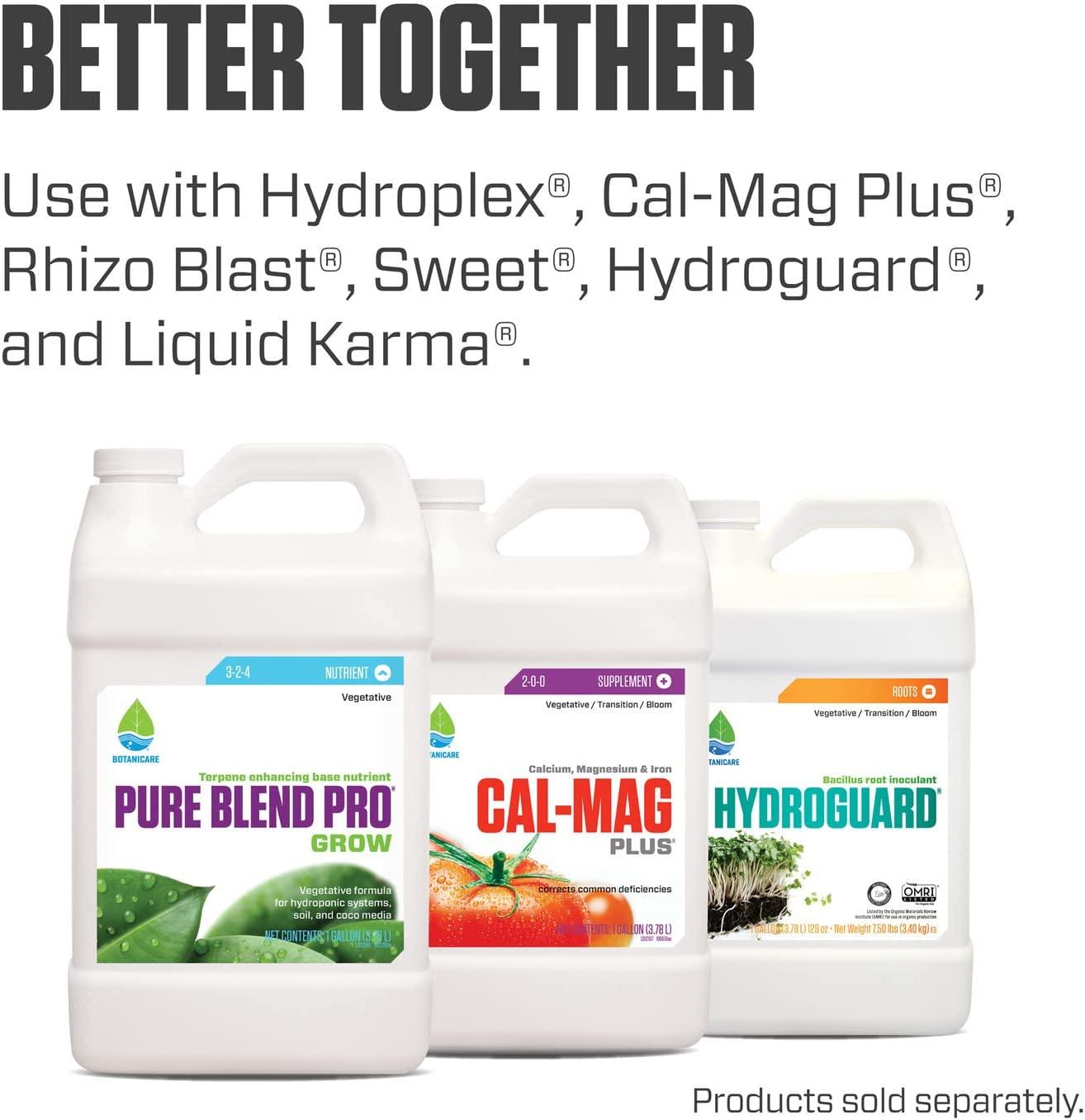 Botanicare Pure Blend Pro Grow Terpene Enhancing Base Nutrient Vegetative Formula, 5-Gallon