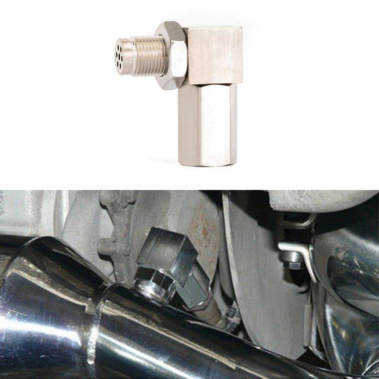 90°O2 Oxygen Sensor Spacer Engine Light CEL Check Bung Mini Catalytic Converter Generic