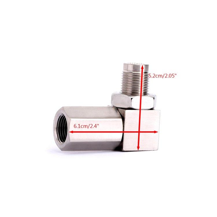 90°O2 Oxygen Sensor Spacer Engine Light CEL Check Bung Mini Catalytic Converter Generic