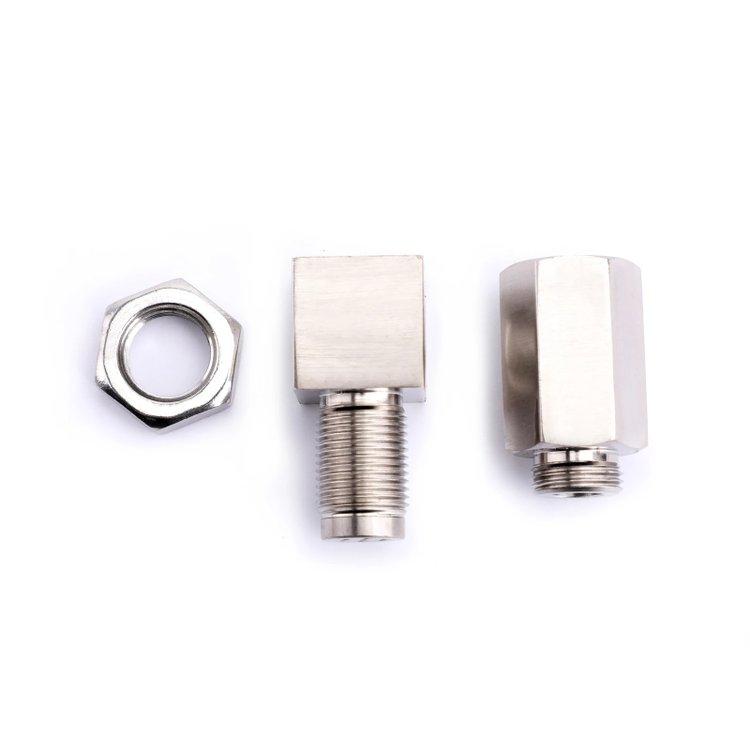 90°O2 Oxygen Sensor Spacer Engine Light CEL Check Bung Mini Catalytic Converter Generic