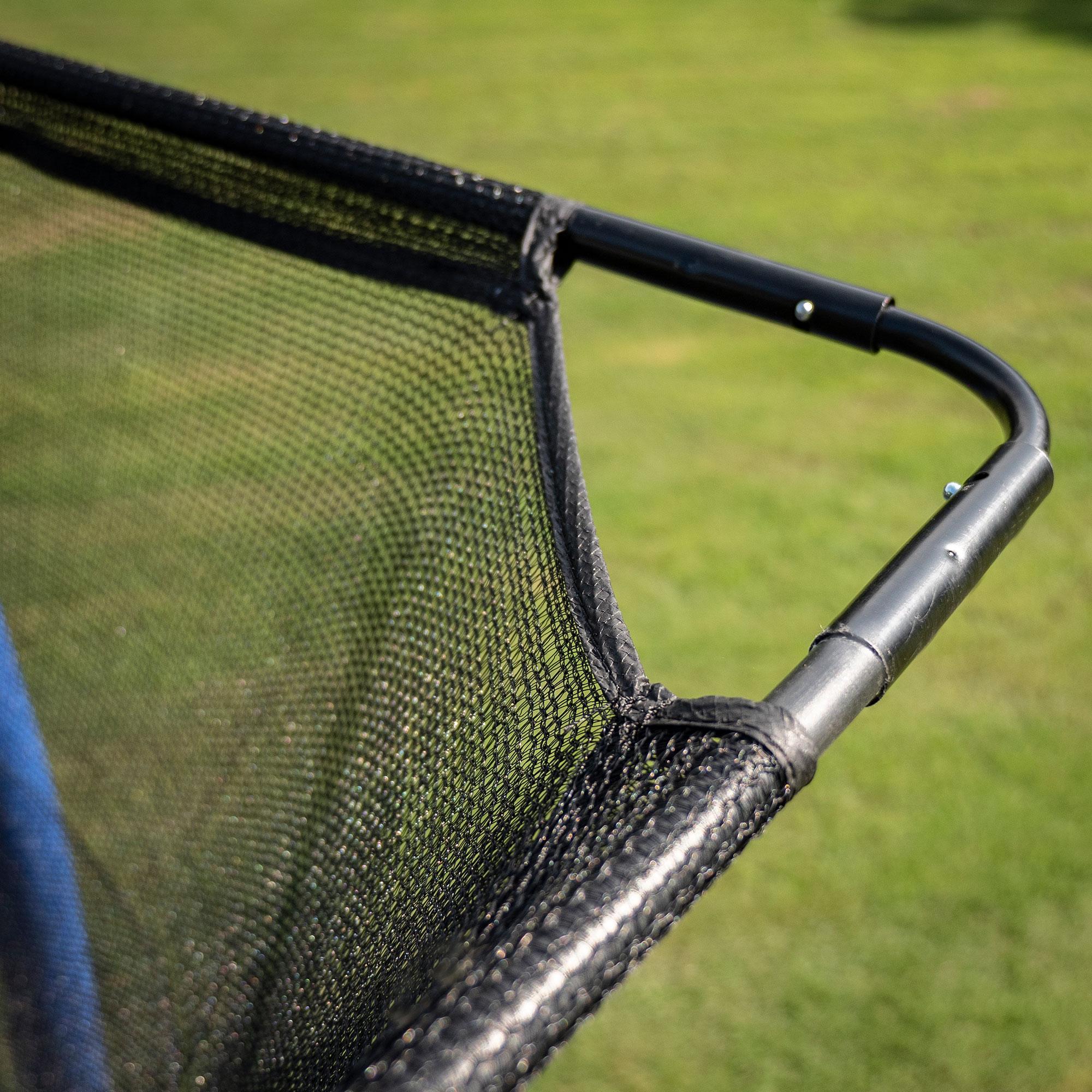 JumpJKRC10152BHC3 Rectangular Trampoline with Basketball Hoop Attachment