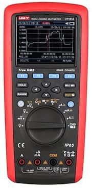 UNI-T True RMS Datalogging Multimeters UT181A Waterproof Counts 60000 DC Voltage(V) AC Voltage(V) DC Current(A) AC Current(A) Resistance(Ω) Admittanc(S) Capacitance(F) Frequency(Hz) Temperature(°C)