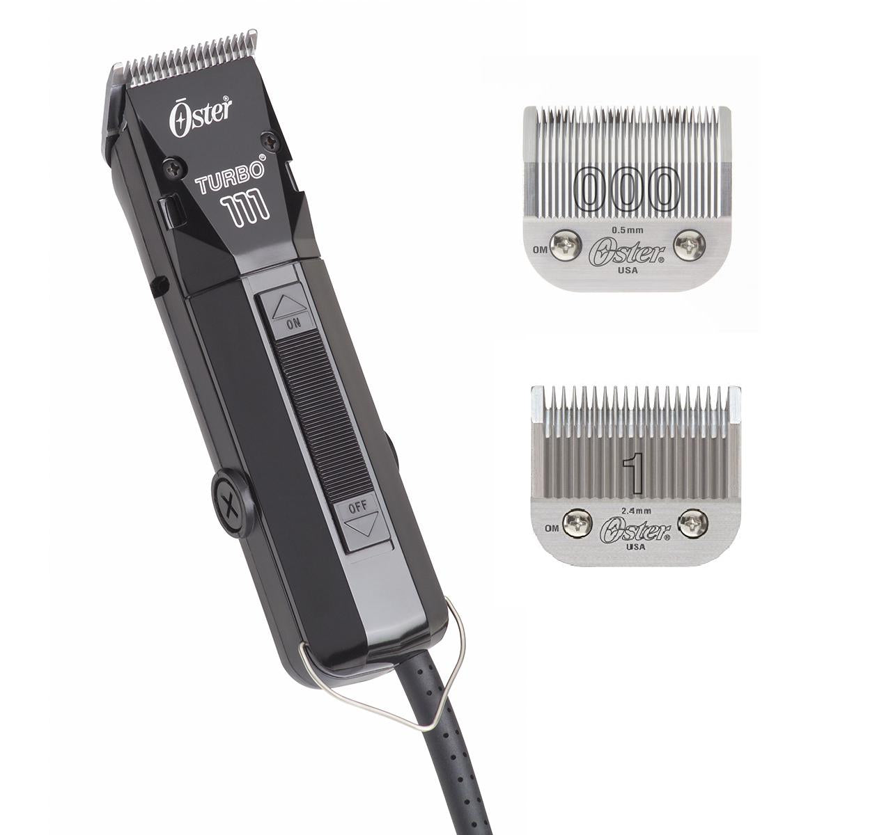 Oster Turbo 111 Clipper Universal Motor Detachable Blades #000 #1 Hair Cutting