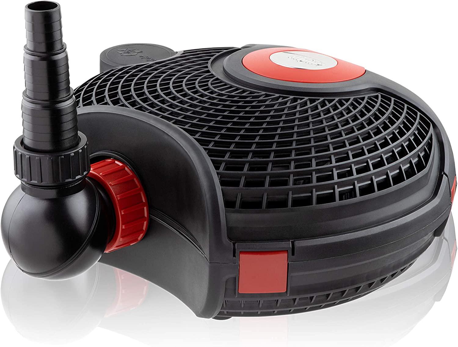 Alpine Corporation Eco-Sphere Energy-Saving 5400GPH Pond Pump with Controller and 33-ft. Cord
