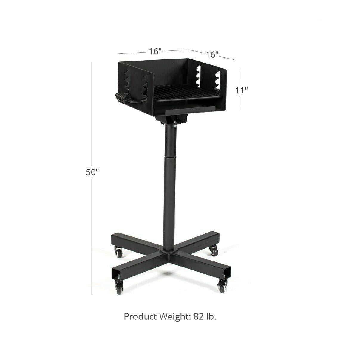 Park Style Grill 16" x 16" CooArea Rolling Base Swivel