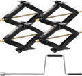 WEIZE RV Trailer Camper Stabilizer Leveling Scissor Jacks with Handle 24" 7500lbs Set of 4