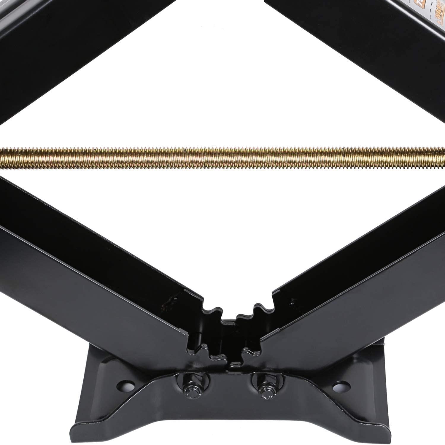 WEIZE RV Trailer Camper Stabilizer Leveling Scissor Jacks with Handle 24" 7500lbs Set of 4