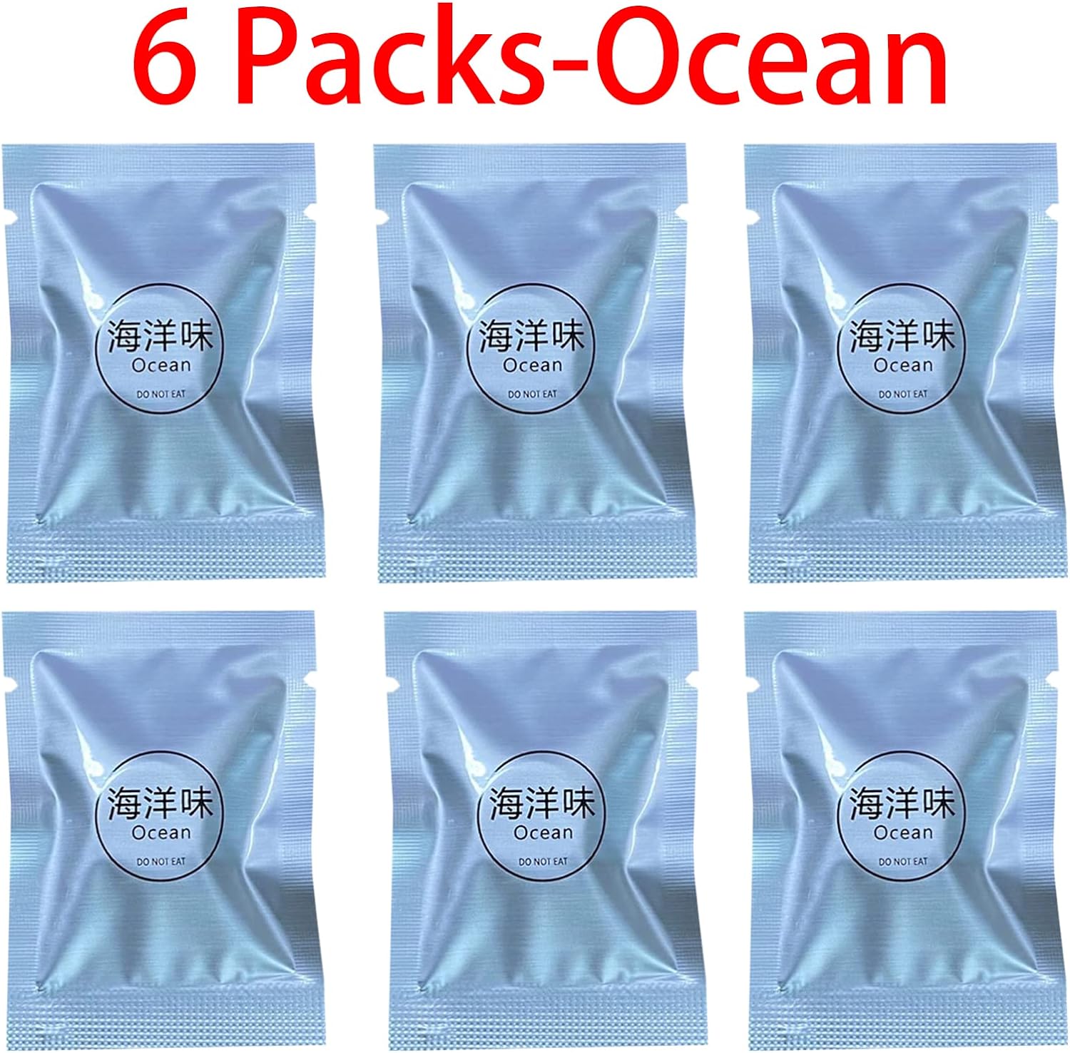 Cacacece Automotive Air Fresheners Pilot Car Air Outlet Car Perfume Refills Solid Fragrance Replacement Tablets(6 Packs-Ocean)