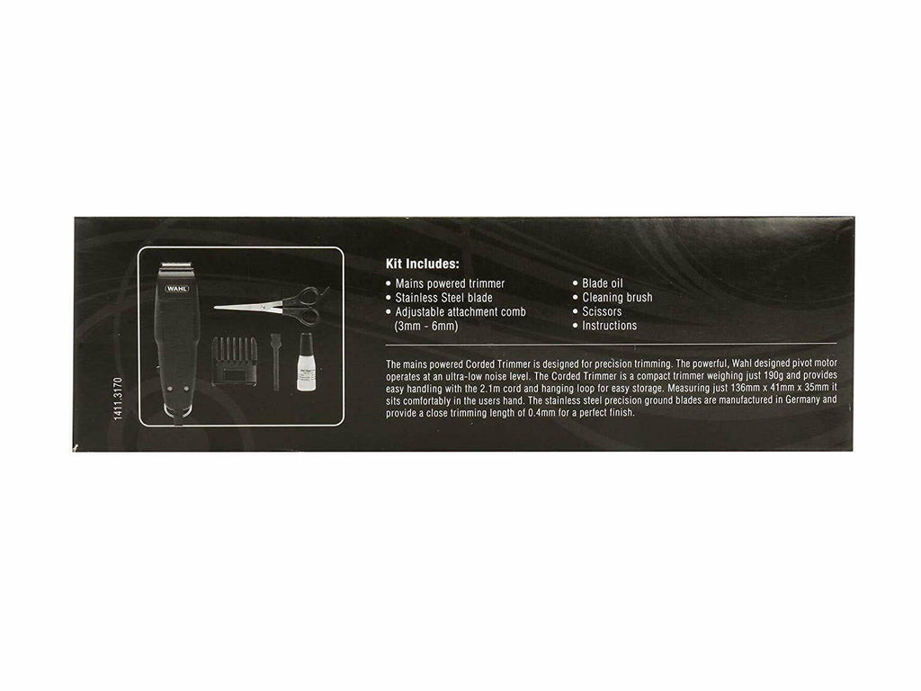 Wahl 1411.0010 Corded Trimmer (Black) for US Parker Pen