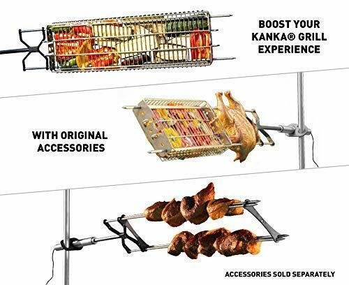 Grill Heavy Duty Rotisserie Grill for Home + Portable for Outdoors Electric
