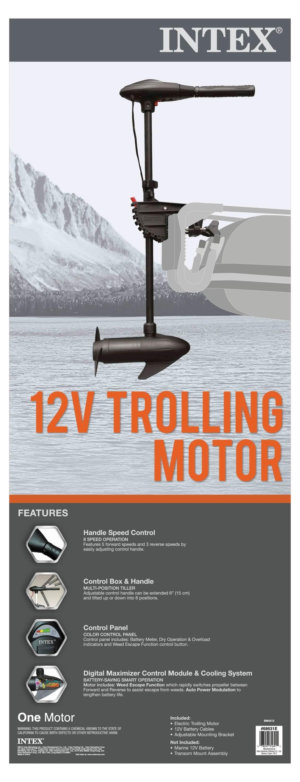 Seahawk 3 Inflatable raft Set and 2 Transom Mount 8 Speed Trolling Motors