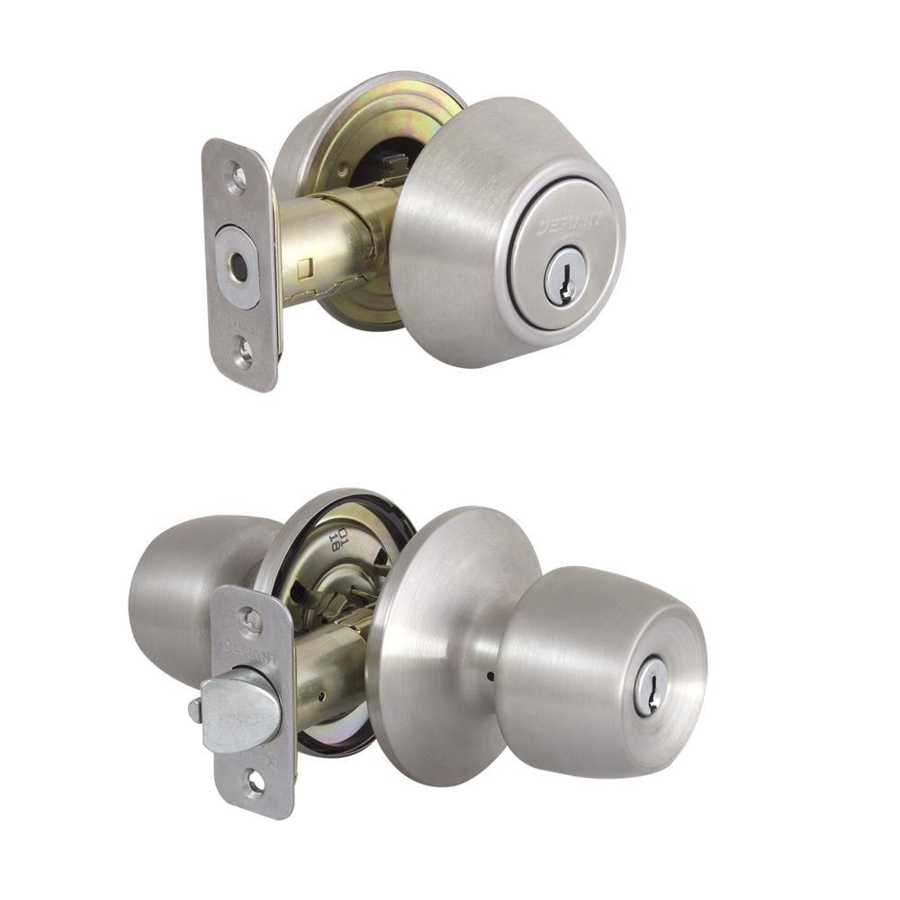 Brandywine  Steel Keyed Entry Knob and Single Cylinder Deadbolt Combo Pack