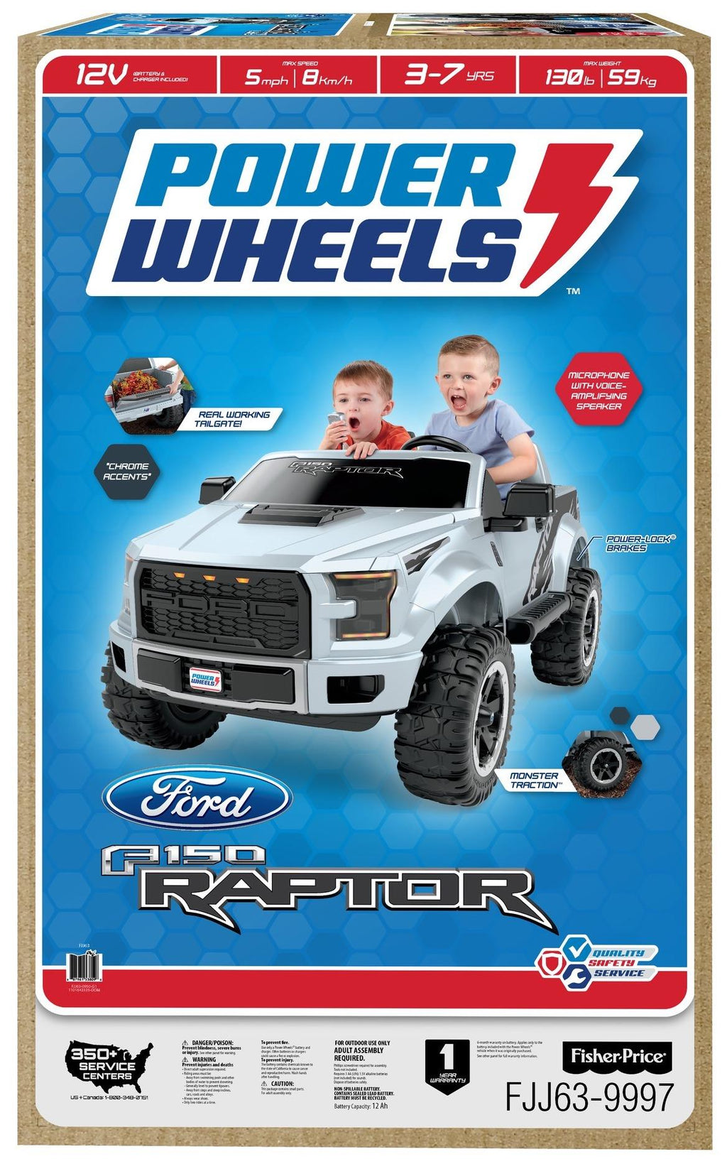 Power Wheels Ford F150 Raptor Extreme 12V Ride On Truck