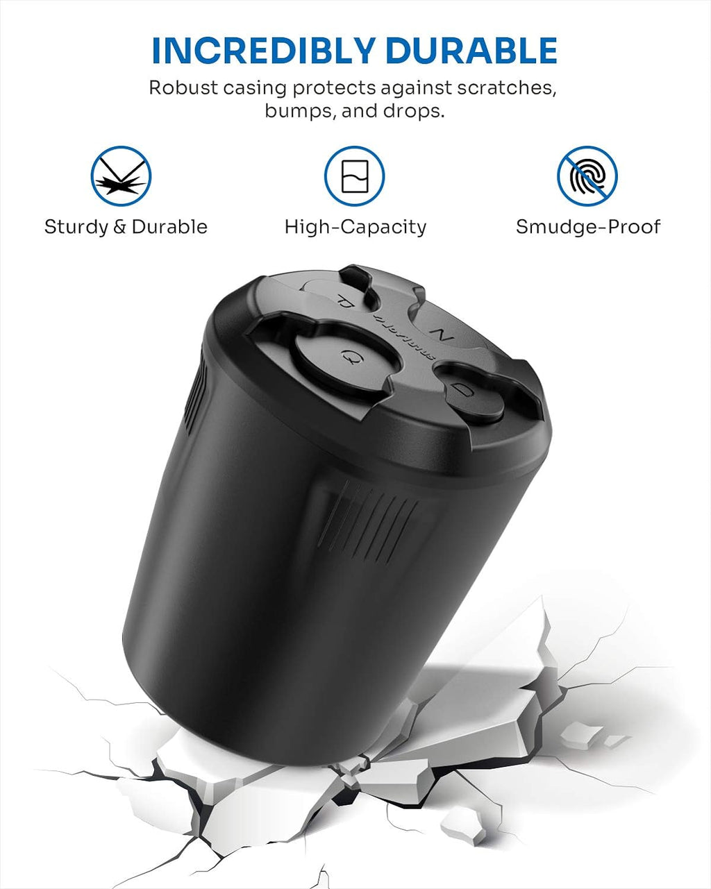 JOYTUTUS Universal High Capacity Car Coin Holder For Cup, Change Holder Compatible with Most Trucks Accessories, Sort Penny, Quarter, Dime, Nickels (Black)