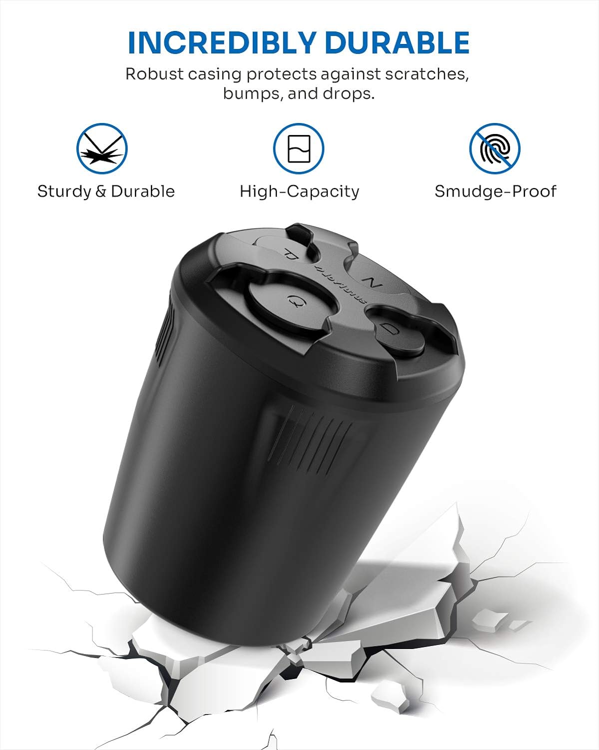 JOYTUTUS Universal High Capacity Car Coin Holder For Cup, Change Holder Compatible with Most Trucks Accessories, Sort Penny, Quarter, Dime, Nickels (Black)