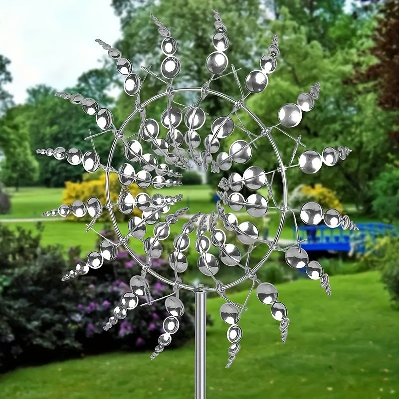 Unique And Amazing Metal Wind Spinner 3D Wind Catcher Metal Outdoor Patio Decor Metal Windmill Spinner For RV Outdoor Garden