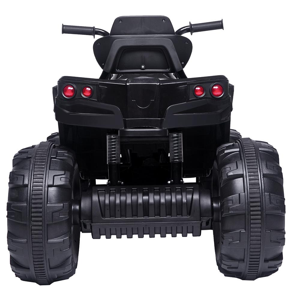 Clearance! Kids 12v Ride ON Toys, Battery Powered Ride ON Toys Car, 4-Wheeler ATV Ride ON Car w/ 3.7mph Max, 2 Speed, LED Lights, AUX Jack, Radio, Electric Motorcycle for Boys/Girls, Black, W1890
