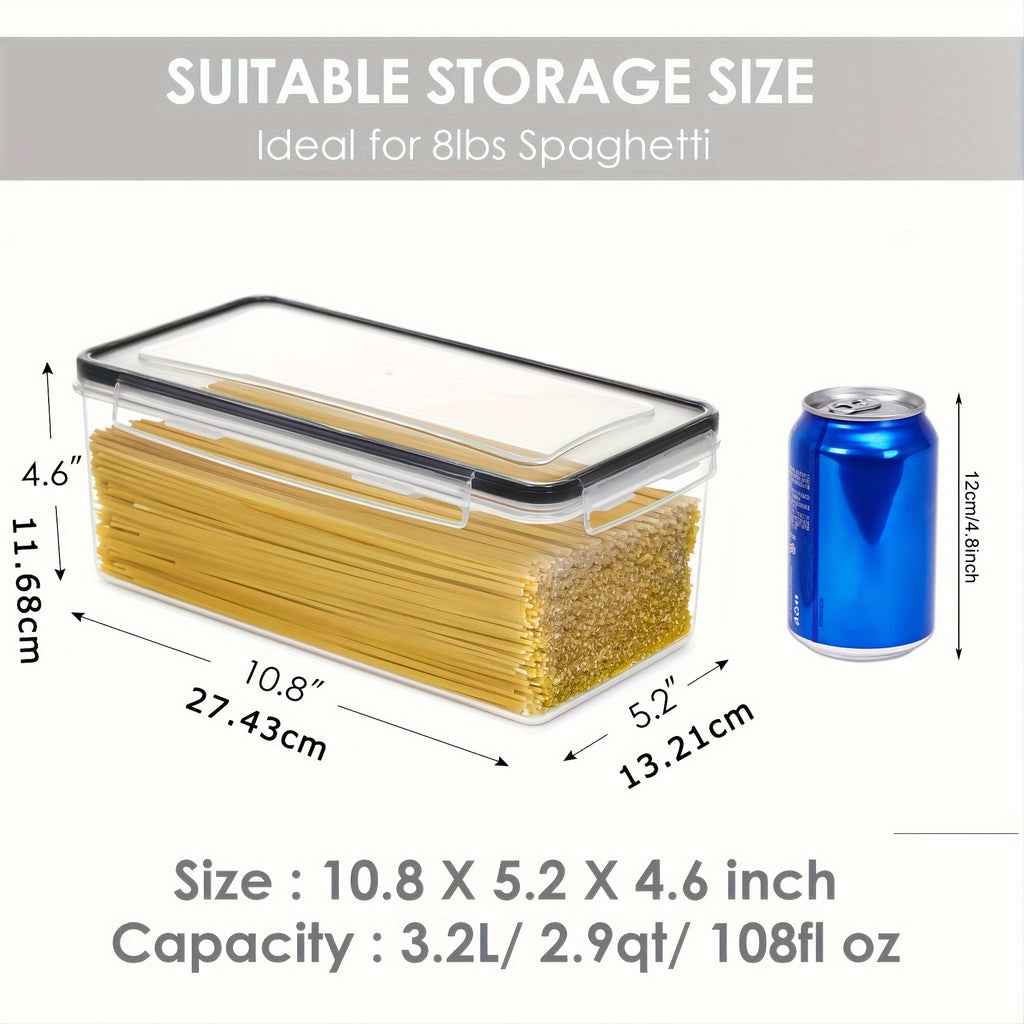 Organize Your Kitchen Pantry with These 3.2L Airtight Plastic StoraContainers - BPA &amp; Labeless!