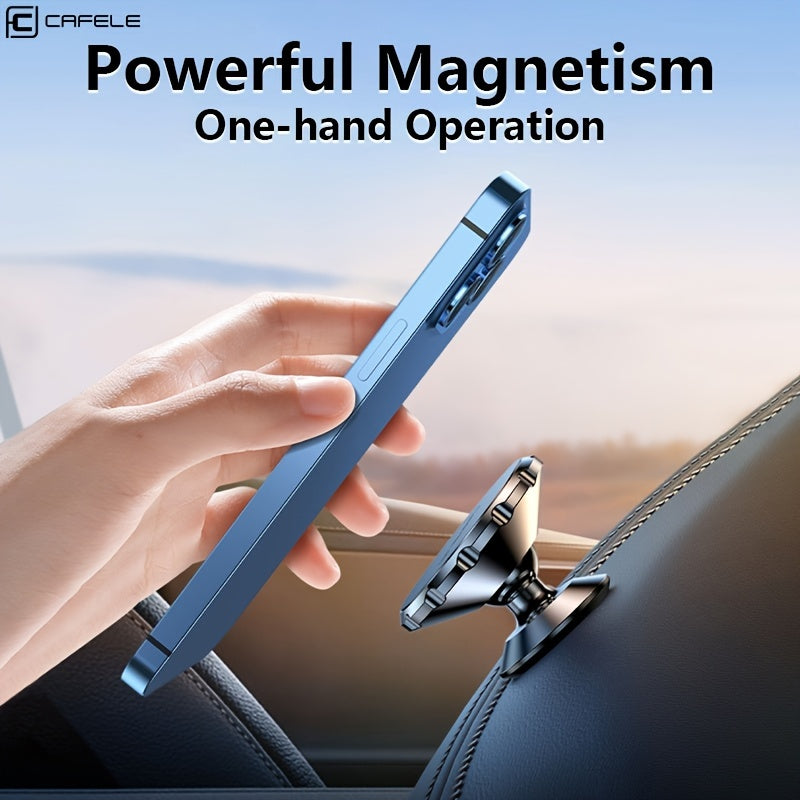 Cafele Universal Magnetic Car Phone Holder For All Phone Models Car Alloy Phone Holder Car Dashboard Phone Magnet Holder
