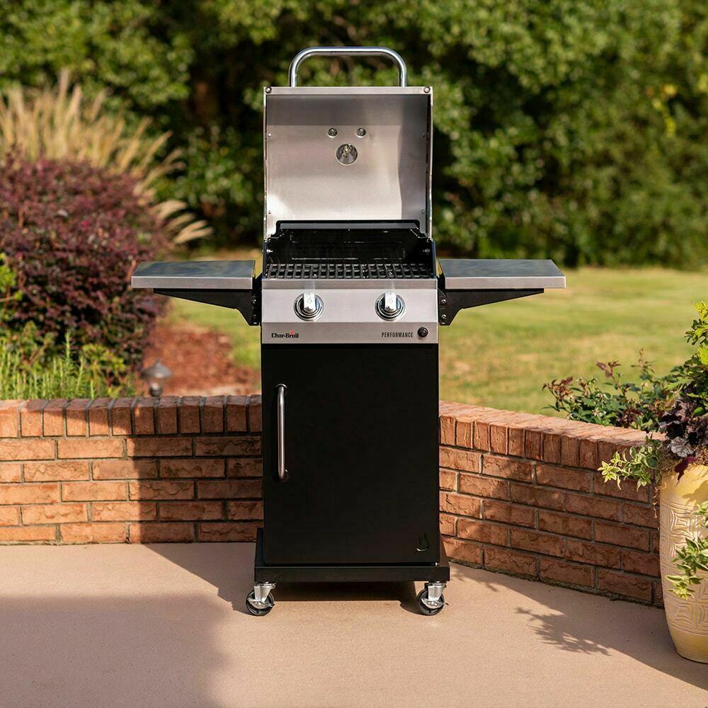 Gas Grill Performance Black Home Cook 2-Burner Liquid Propane Outdoor Cooking