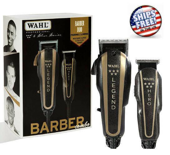 Wahl Professional Barber Machine Hair Cutting Kit Great Trimmer clippers Set