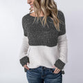 Fashion Round Neck Long Sleeved Sweater