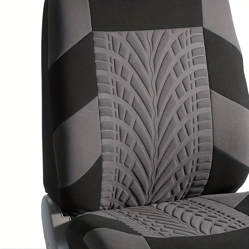 Upgrade Your Car Interior With These Stylish 9PCS Tire Pattern Universal Five Seat Car Seat Covers