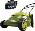 Sun Joe MJ401E-PRO Electric Lawn Mower w/Collapsible Handle, 3-Position Height Control, 10.6-Gallon Bag and Side Discharge Chute, 14"/13 Amp, Green