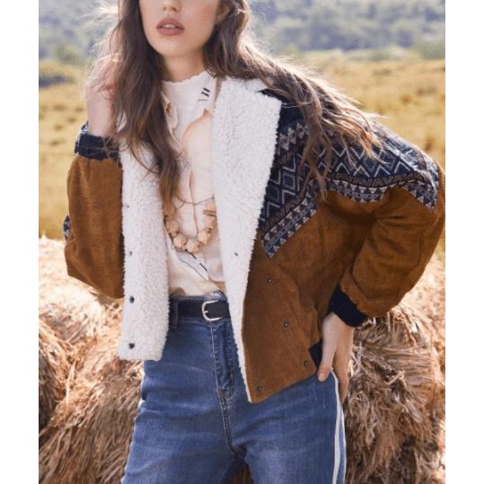 tribal print vintage jacket