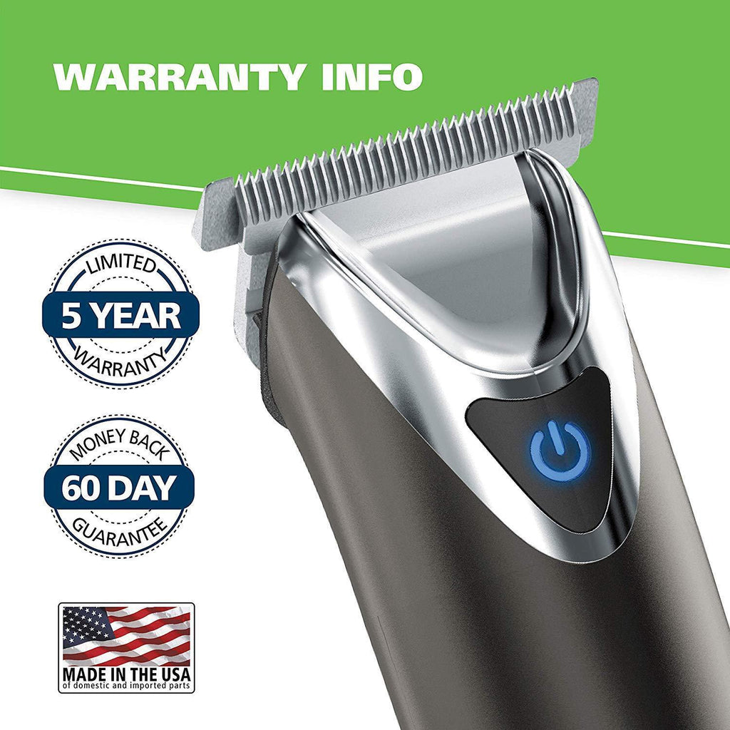 Wahl Clipper Slate  Steel Lithium Ion Plus Beard Trimmers for Men,