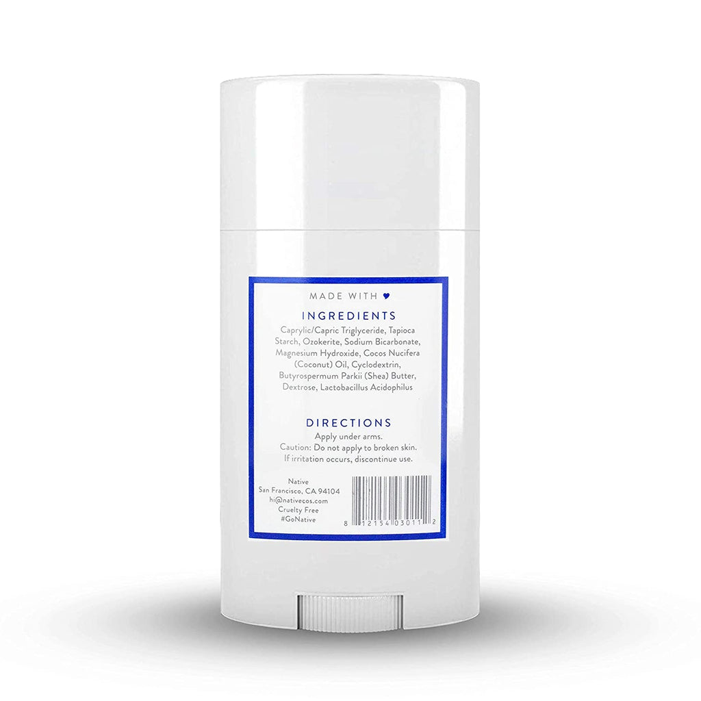 Native Deodorant | Natural Deodorant for Women and Men, Aluminum Free with Baking Soda, Probiotics, Coconut Oil and Shea Butter | Unscented