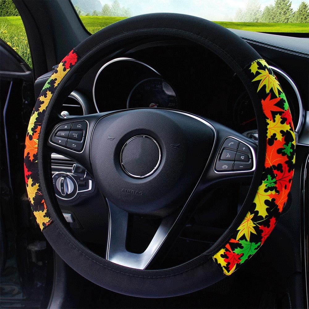 Ethnic Car Steering Wheel Cover