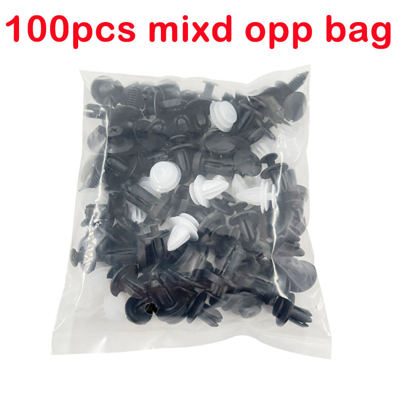 100pcs 6 Sizes Auto Parts Set, Auto Fastener Clip Mixed Car Body Push Retainer Pin Rivet ,Bumper Door Trim Panel Retainer Fastener Kit