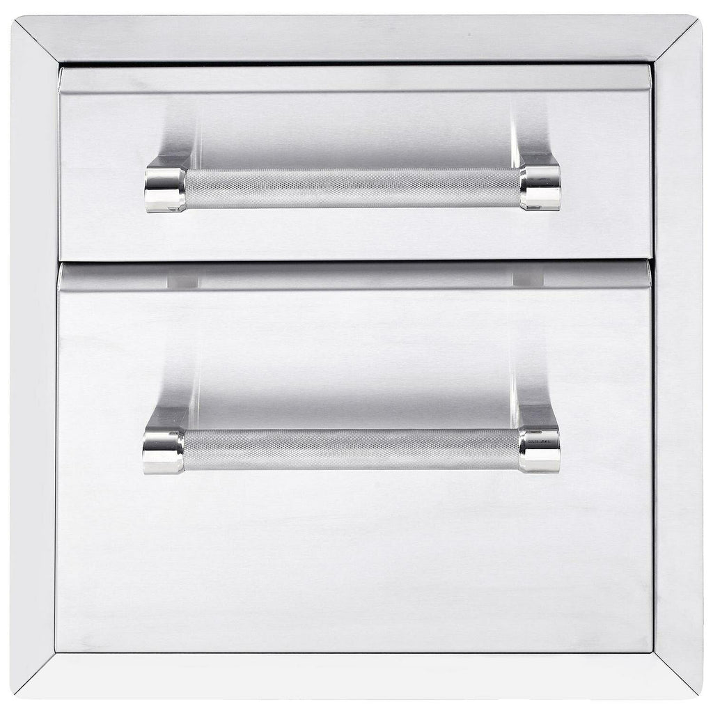 18-Inch SS Double Access Drawer - Small Top Drawer