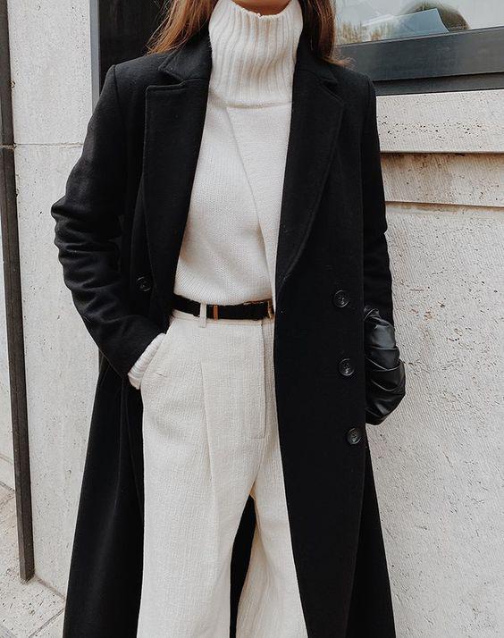 Loose Solid Color Long Sleeve Long Coat
