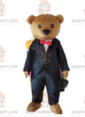 BIGGYMONKEYMascot Costume Costume Teddy, Stylish Bear, Businessman