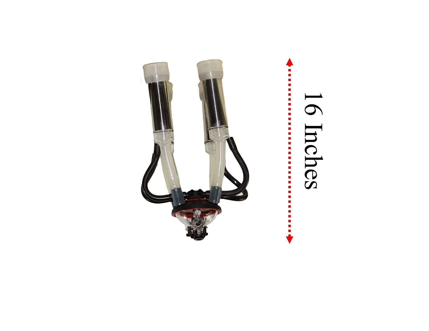 Melasty, Cow Assembly 240cc MilClaw with Plugs and caps Allowing You to Detach Liners/inflations and Milk 2 to 3 teats.7 FT Milk and Pulsator Hose Attached Ready to Start Milking.