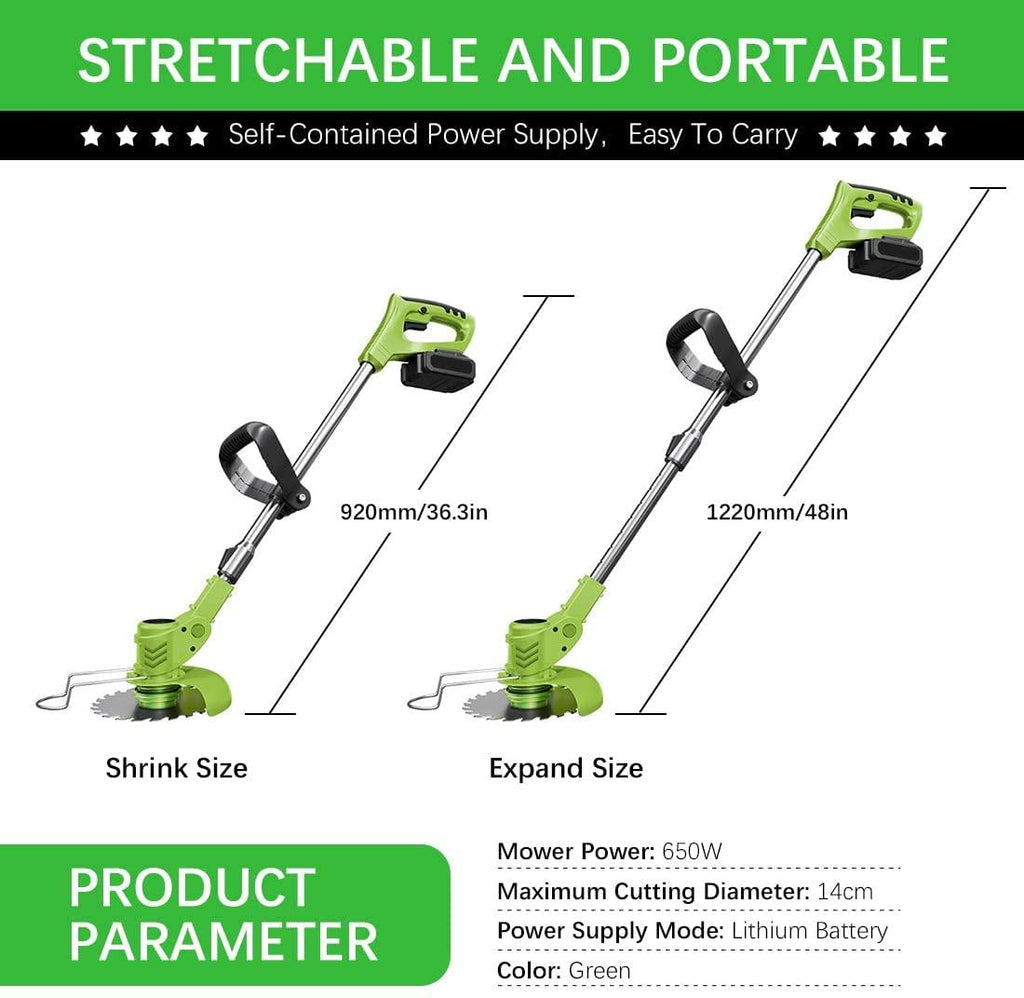 24V Electric Weed Eater，ego String Trimmer，Grass Trimmer，Weed Wacker Cordless，Weed Wacker，Garden, Lawn Trimming Tools, Lithium Battery Tools
